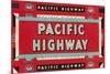 Pacific Highway Sign-Found Image Press-Mounted Giclee Print