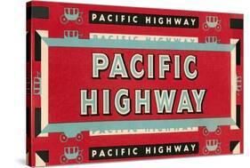 Pacific Highway Sign-Found Image Press-Stretched Canvas