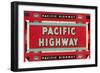 Pacific Highway Sign-Found Image Press-Framed Giclee Print