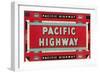 Pacific Highway Sign-Found Image Press-Framed Giclee Print