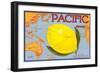 Pacific Lemon Crate Label-null-Framed Art Print