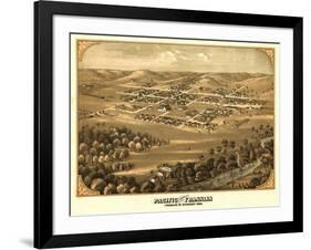 Pacific, Missouri - Panoramic Map-Lantern Press-Framed Art Print