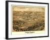 Pacific, Missouri - Panoramic Map-Lantern Press-Framed Art Print