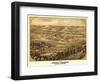 Pacific, Missouri - Panoramic Map-Lantern Press-Framed Art Print