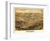 Pacific, Missouri - Panoramic Map-Lantern Press-Framed Art Print