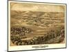 Pacific, Missouri - Panoramic Map-Lantern Press-Mounted Art Print