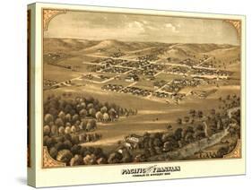 Pacific, Missouri - Panoramic Map-Lantern Press-Stretched Canvas