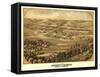 Pacific, Missouri - Panoramic Map-Lantern Press-Framed Stretched Canvas