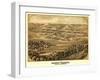 Pacific, Missouri - Panoramic Map-Lantern Press-Framed Art Print