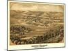 Pacific, Missouri - Panoramic Map-Lantern Press-Mounted Art Print