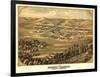 Pacific, Missouri - Panoramic Map-Lantern Press-Framed Art Print