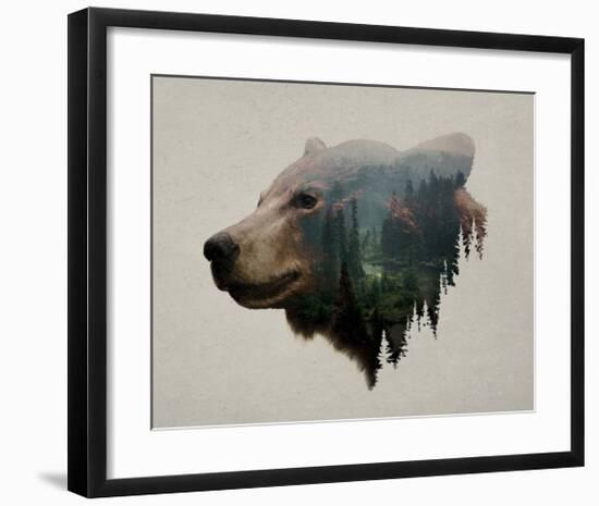 Pacific Northwest Black Bear-Davies Babies-Framed Art Print