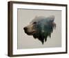 Pacific Northwest Black Bear-Davies Babies-Framed Art Print