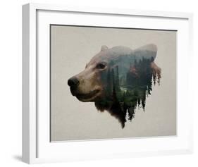 Pacific Northwest Black Bear-Davies Babies-Framed Art Print