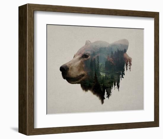 Pacific Northwest Black Bear-Davies Babies-Framed Art Print