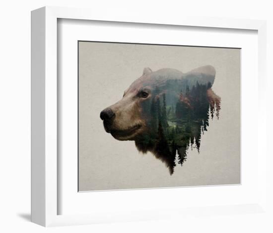 Pacific Northwest Black Bear-Davies Babies-Framed Art Print