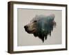 Pacific Northwest Black Bear-Davies Babies-Framed Art Print