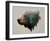 Pacific Northwest Black Bear-Davies Babies-Framed Art Print