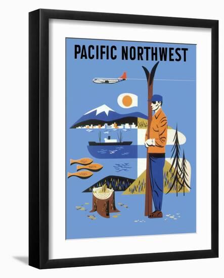 Pacific Northwest, c.1956-null-Framed Giclee Print