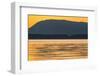 Pacific Northwest Sunset, Haro Strait, Saturna Island, British Columbia, Canada, North America-Michael Nolan-Framed Photographic Print