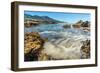 Pacific Ocean Currents Rush into Bay with Bubbles-ffennema-Framed Photographic Print