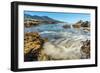 Pacific Ocean Currents Rush into Bay with Bubbles-ffennema-Framed Photographic Print