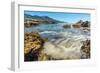 Pacific Ocean Currents Rush into Bay with Bubbles-ffennema-Framed Photographic Print