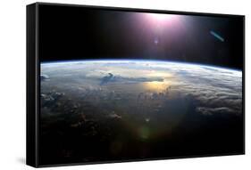 Pacific Ocean From Space, ISS Image-null-Framed Stretched Canvas