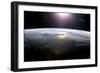 Pacific Ocean From Space, ISS Image-null-Framed Premium Photographic Print