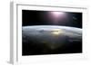 Pacific Ocean From Space, ISS Image-null-Framed Premium Photographic Print