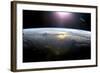 Pacific Ocean From Space, ISS Image-null-Framed Premium Photographic Print