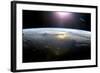 Pacific Ocean From Space, ISS Image-null-Framed Premium Photographic Print