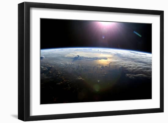 Pacific Ocean From Space, ISS Image-null-Framed Photographic Print