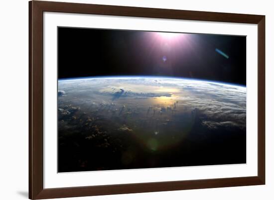 Pacific Ocean From Space, ISS Image-null-Framed Photographic Print