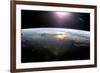 Pacific Ocean From Space, ISS Image-null-Framed Photographic Print