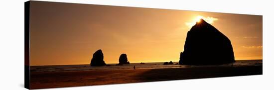 Pacific Ocean Sea Stacks, Olympic National Park, Washington State, USA-null-Stretched Canvas