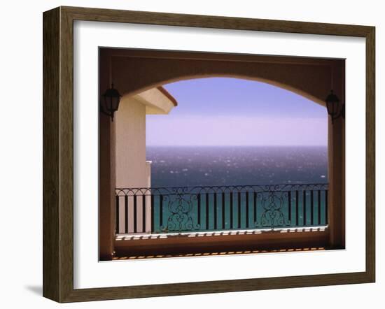 Pacific Ocean View, Cabo San Lucas, Baja, Mexico-Walter Bibikow-Framed Premium Photographic Print