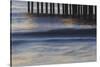 Pacific Ocean wave patterns after sunset, Pacific Beach, San Diego, California, USA-Stuart Westmorland-Stretched Canvas