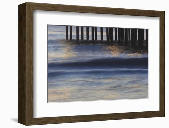 Pacific Ocean wave patterns after sunset, Pacific Beach, San Diego, California, USA-Stuart Westmorland-Framed Photographic Print