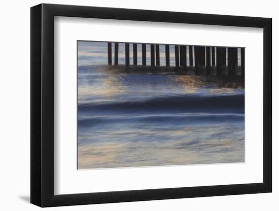 Pacific Ocean wave patterns after sunset, Pacific Beach, San Diego, California, USA-Stuart Westmorland-Framed Photographic Print