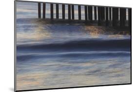 Pacific Ocean wave patterns after sunset, Pacific Beach, San Diego, California, USA-Stuart Westmorland-Mounted Photographic Print