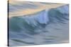 Pacific Ocean wave patterns after sunset, Pacific Beach, San Diego, California, USA-Stuart Westmorland-Stretched Canvas