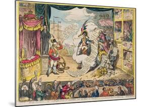 Pacific-Overtures, or a Flight from St. Clouds 'Over the Water to Charley' - a New Dramatic Peace…-James Gillray-Mounted Giclee Print