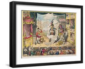 Pacific-Overtures, or a Flight from St. Clouds 'Over the Water to Charley' - a New Dramatic Peace…-James Gillray-Framed Giclee Print