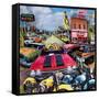 Pacific Paradise Motel 1-John Roy-Framed Stretched Canvas