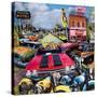 Pacific Paradise Motel 1-John Roy-Stretched Canvas