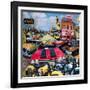 Pacific Paradise Motel 1-John Roy-Framed Giclee Print