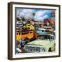 Pacific Paradise Motel 2-John Roy-Framed Giclee Print