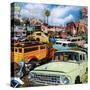 Pacific Paradise Motel 2-John Roy-Stretched Canvas