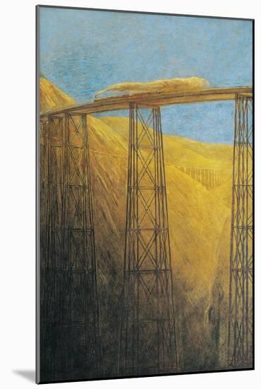 Pacific Railroad, 1914-Gaetano Previati-Mounted Giclee Print